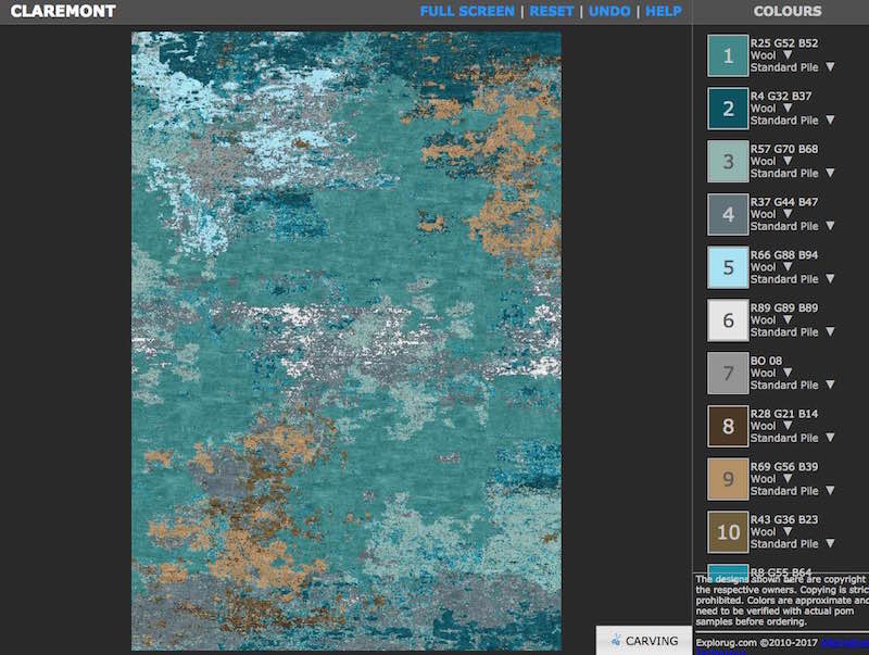 design your own rug digitally